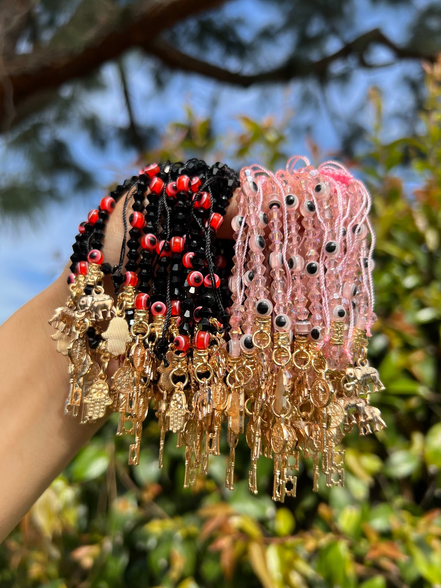 Evil eye lucky charm bracelet